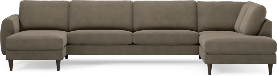Bridge - 3-sits soffa med schäslong vänster och divan höger - Beige