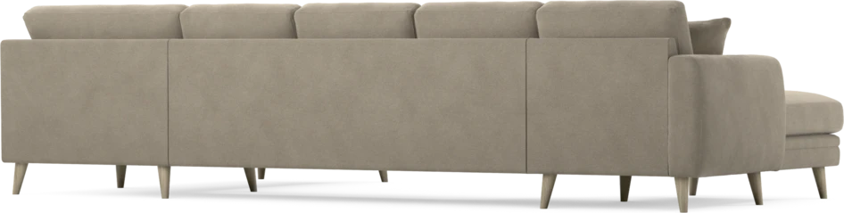 Eden - 3-sits soffa med schäslong vänster och divan höger - Beige