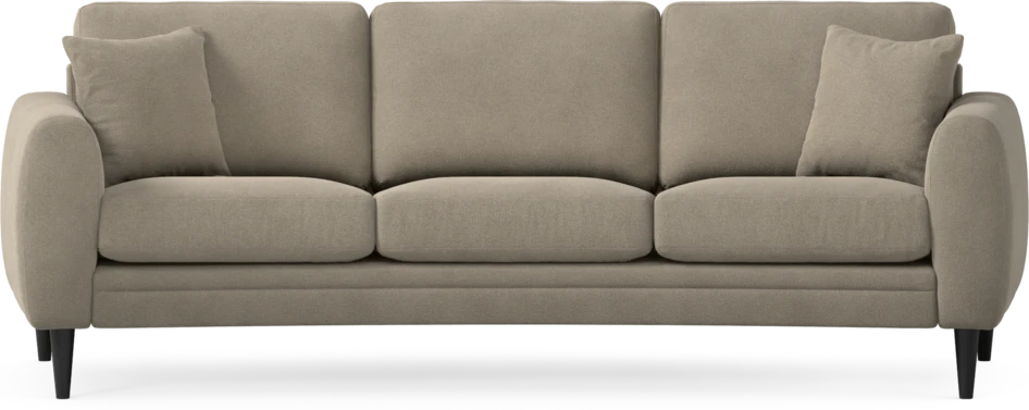 Eden - 3-sits soffa svängd - Beige