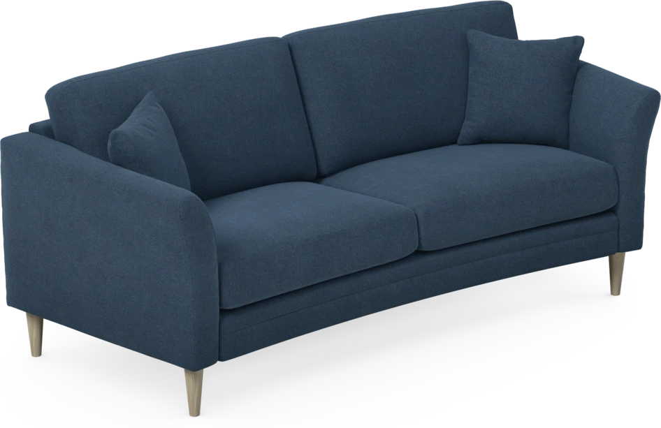 Eden - 2,5-sits soffa svängd - Blå