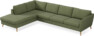 County - 3-sits soffa med divan vänster - Grön