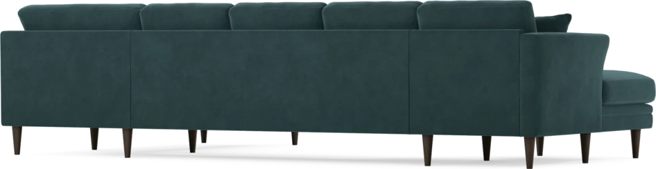 Eden - 3-sits soffa med schäslong vänster och divan höger - Blå
