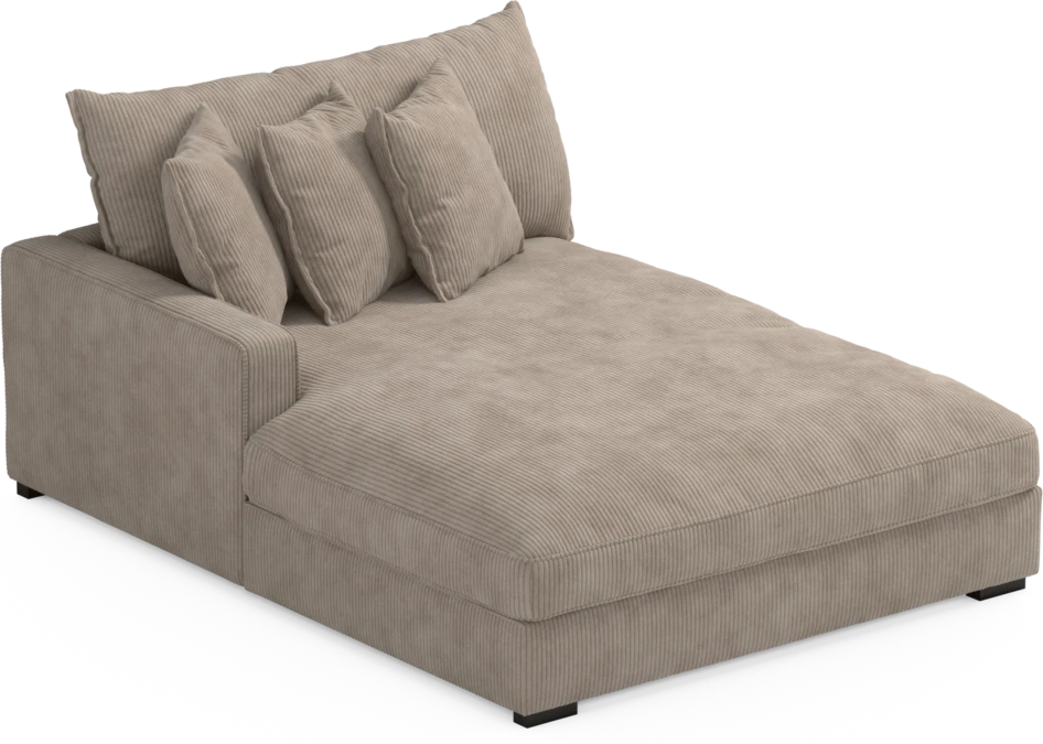 Rossi - Schäslong XL vänster - Beige