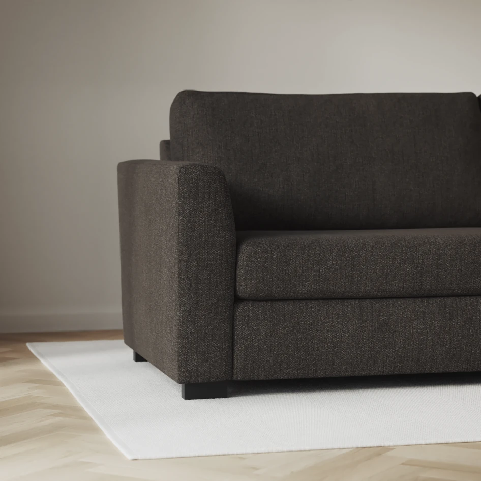 Friday - 2,5-sits soffa med divan höger - Brun