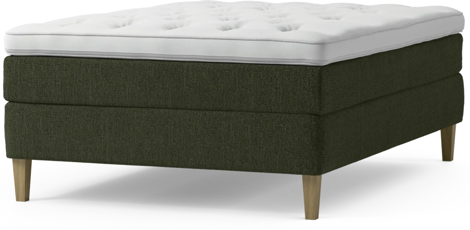 Delux Sense - Kontinentalsäng, enkelsäng 140 cm med bäddmadrass och sängben