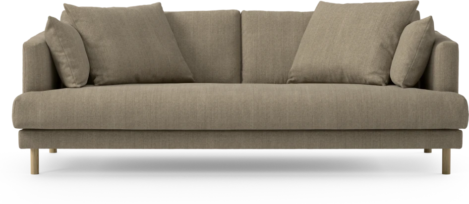 Harper - 3-sits soffa, hel dyna - Beige