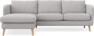Madison Lux - 2-sits soffa med schäslong vänster - Grå