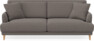Macy Lux - 3-sits soffa - Brun