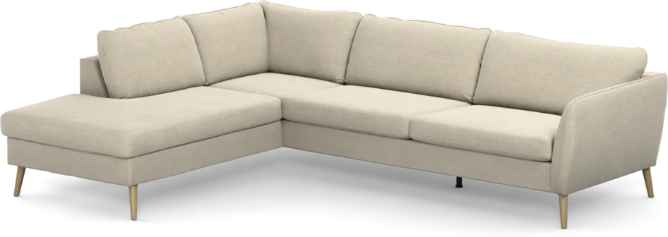 County - 2,5-sits soffa med divan vänster - Beige