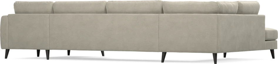 Bridge - 3-sits soffa med divan vänster och schäslong höger - Brun