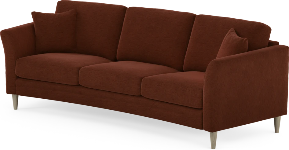 Eden - 3-sits soffa svängd - Orange