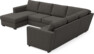 Friday - Hörnsoffa, 3+2-sits med schäslong vänster - Grå