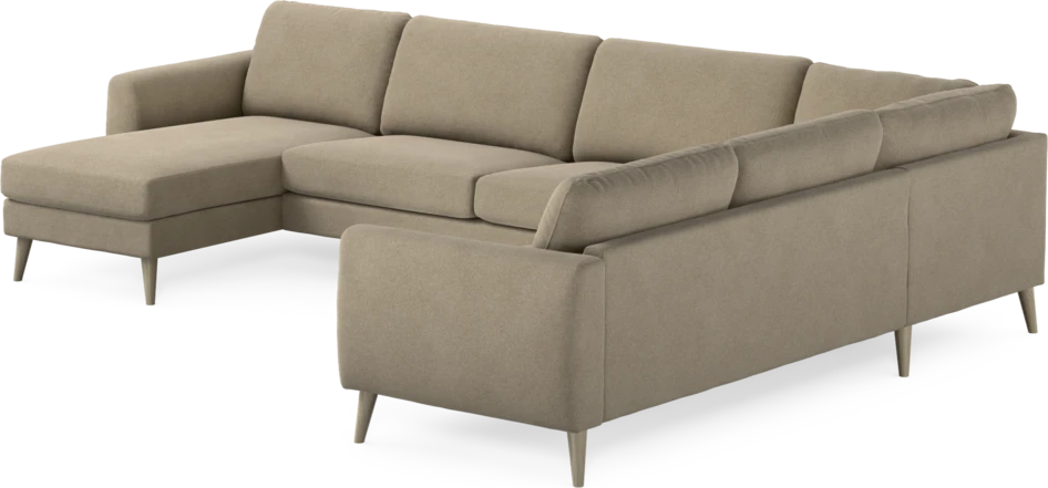 Bridge - Hörnsoffa, 3+2-sits med schäslong vänster - Beige