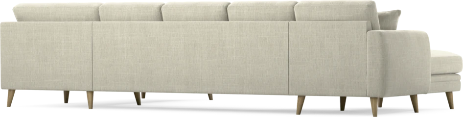 Eden - 3-sits soffa med schäslong vänster och divan höger - Beige