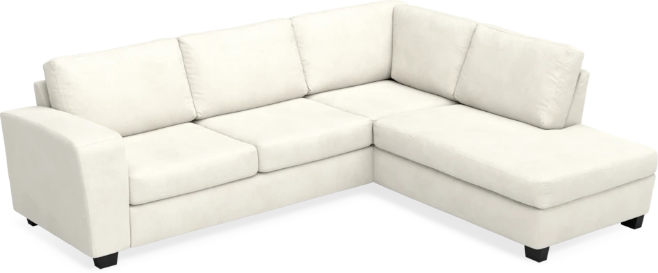 Friday - 2,5-sits soffa med divan höger - Vit