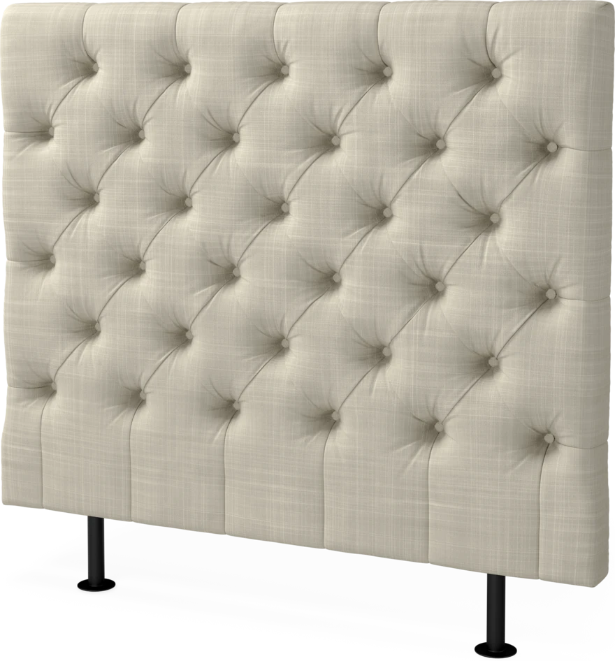 Cape pikerad - Sänggavel låg, , 90-210 cm - Beige