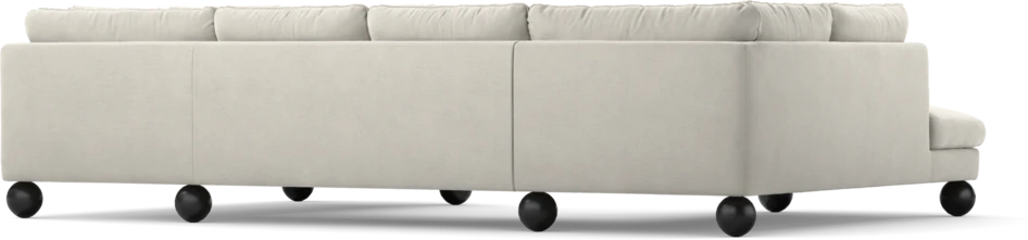 Madison Lux - 2-sits soffa med divan vänster och höger - Vit