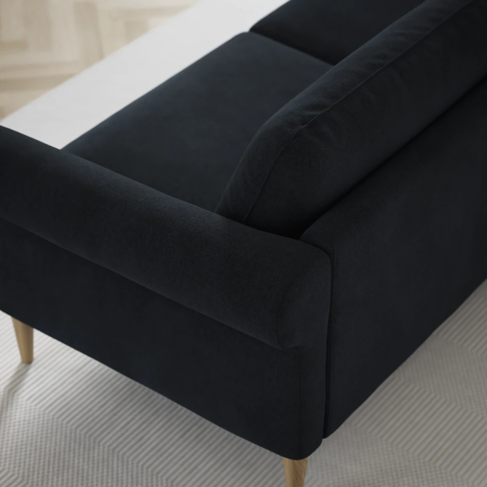 Bridge - 3-sits soffa med schäslong vänster och divan höger - Blå