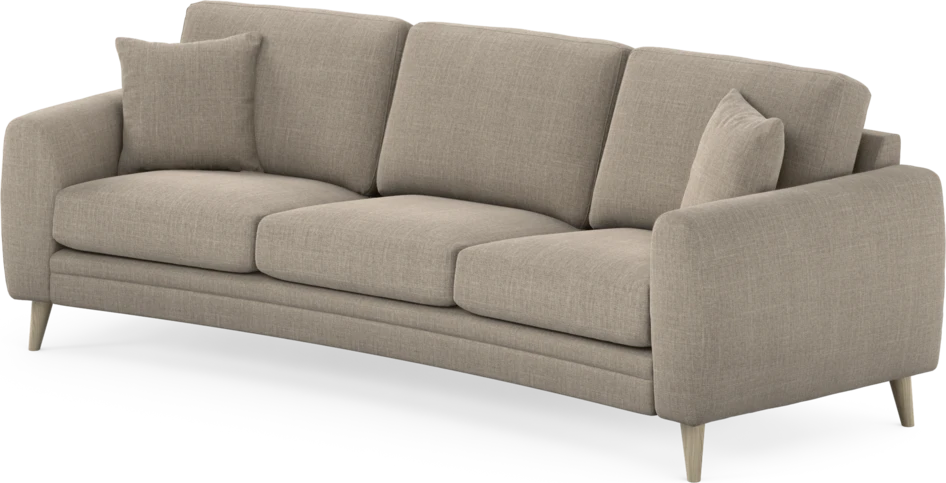Eden - 3-sits soffa svängd - Beige