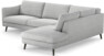 Madison Lux - 3-sits soffa med divan höger - Grå