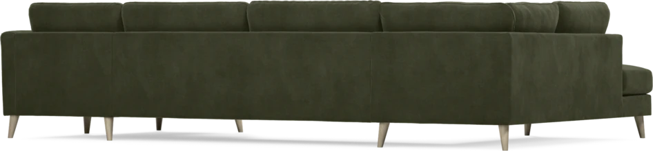 Bridge - 3-sits soffa med divan vänster och schäslong höger - Grön