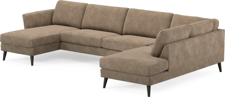 Bridge - 3-sits soffa med schäslong vänster och divan höger - Beige