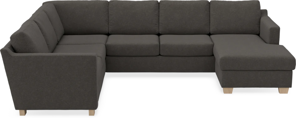 Friday - Hörnsoffa, 2+3-sits med schäslong höger - Grå