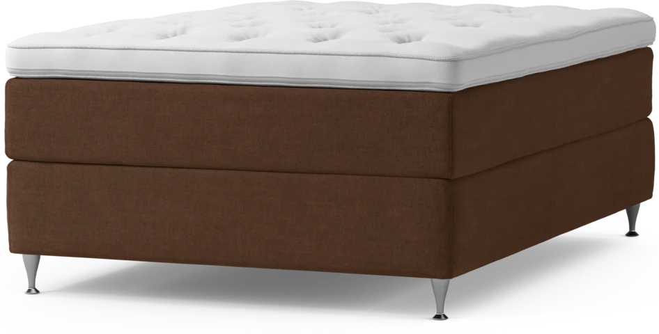 Delux Exclusive - Kontinentalsäng, enkelsäng 140 cm med bäddmadrass och sängben