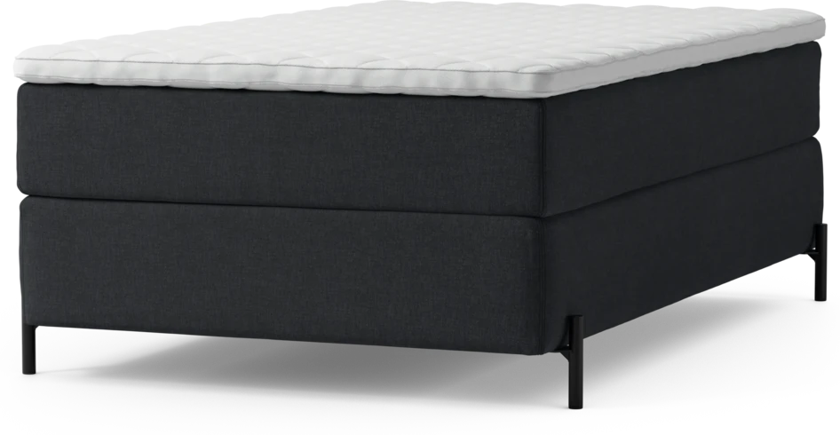 Delux Exclusive - Kontinentalsäng, enkelsäng 120 cm med bäddmadrass och sängben