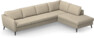 County - 3-sits soffa med divan höger - Beige
