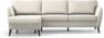 County - 3-sits soffa med flyttbar schäslong - Vit