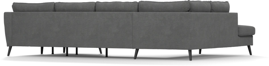 County - 3-sits soffa med divan vänster och schäslong höger - Grå