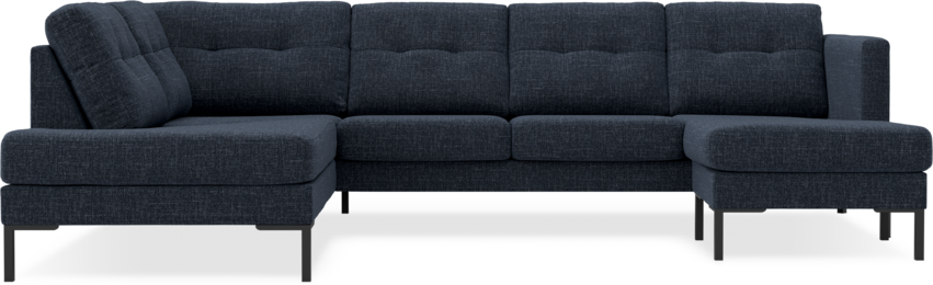 Rio - 3-sits soffa med divan vänster och schäslong höger - Blå