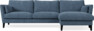 Winston - 3-sits soffa med schäslong, vändbar - Blå