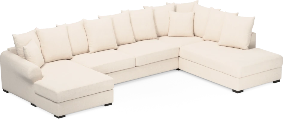 Town - 3-sits soffa med divan höger och schäslong vänster - Vit