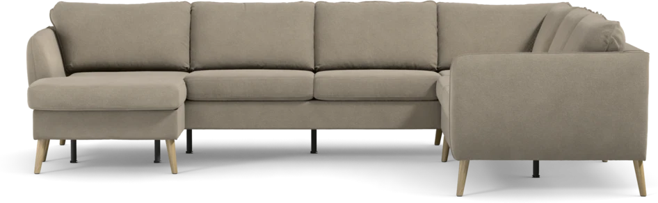 County - Hörnsoffa, 3+2-sits med schäslong vänster - Beige