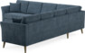 Eden - Hörnsoffa, 3+3-sits - Blå