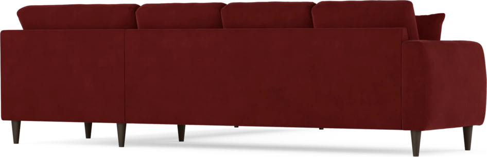 Eden - Hörnsoffa, 3+3-sits - Röd