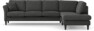 Eden - 3-sits soffa med divan - Svart