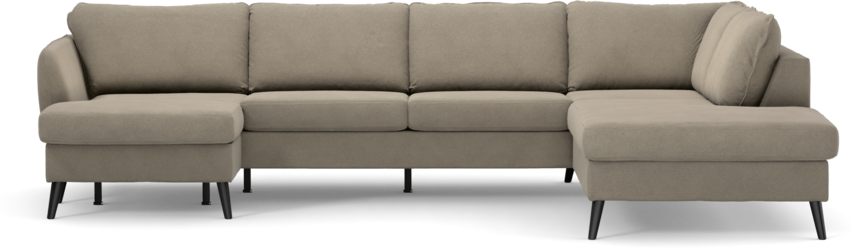 County - 3-sits soffa med schäslong vänster och divan höger - Beige