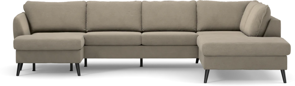 County - 3-sits soffa med schäslong vänster och divan höger - Beige