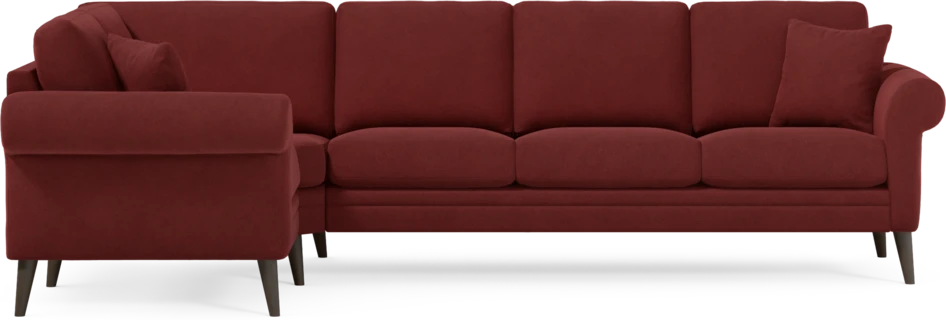 Eden - Hörnsoffa, 1+3-sits - Röd