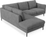 Madison Lux - 2-sits soffa med divan vänster - Vit