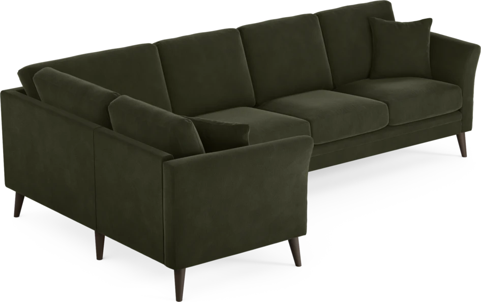 Eden - Hörnsoffa, 1+3-sits - Grön