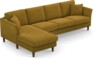 Eden - 3-sits soffa med schäslong - Gul