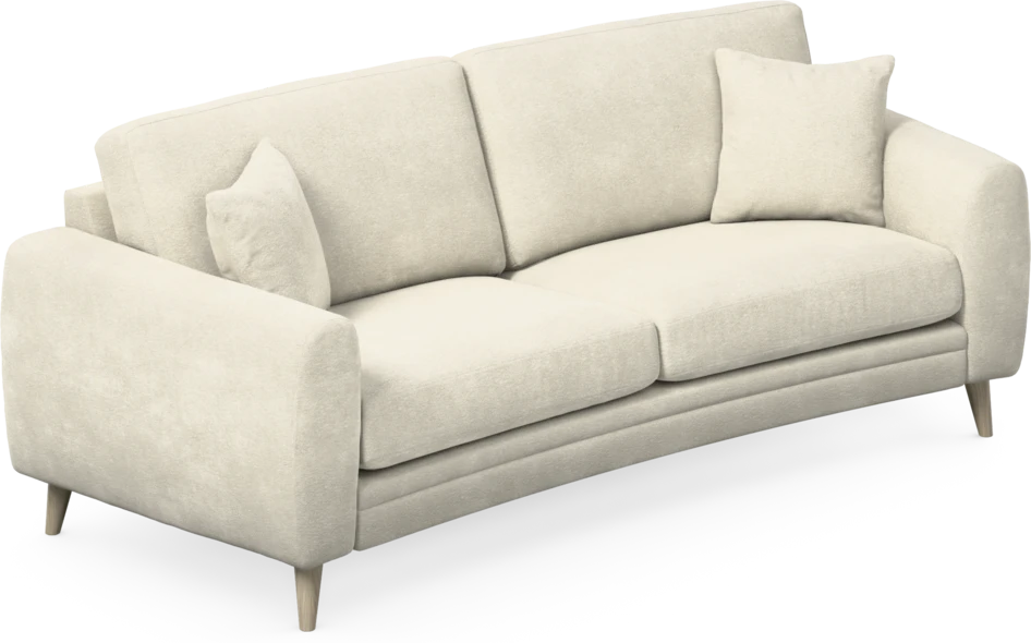 Eden - 2,5-sits soffa svängd - Vit