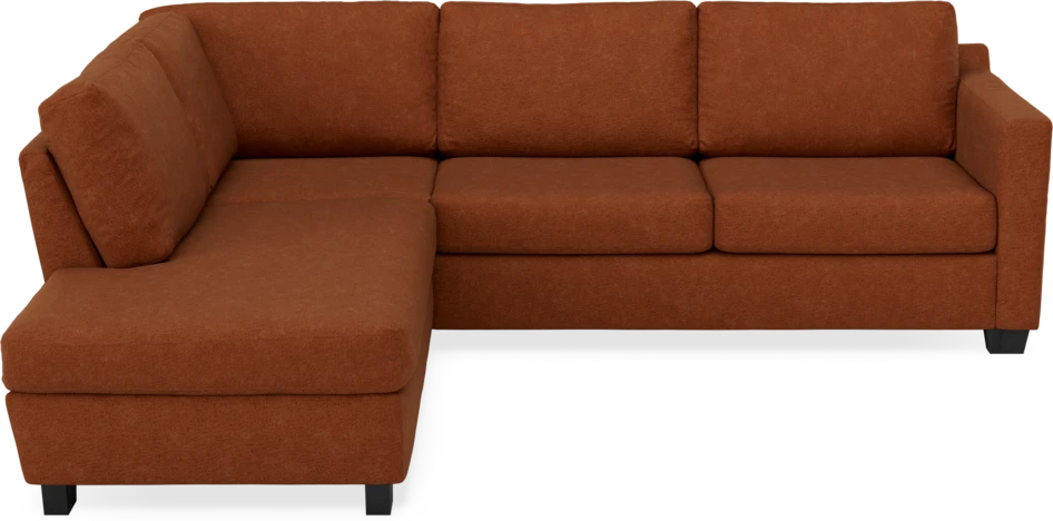 Friday - 2,5-sits soffa med divan vänster - Orange