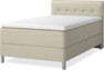 Roma Family - Förvaringssäng, enkelsäng med bäddmadrass och låg sänggavel - Beige