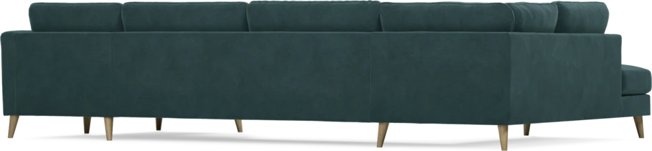 Bridge - 3-sits soffa med divan vänster och schäslong höger - Blå