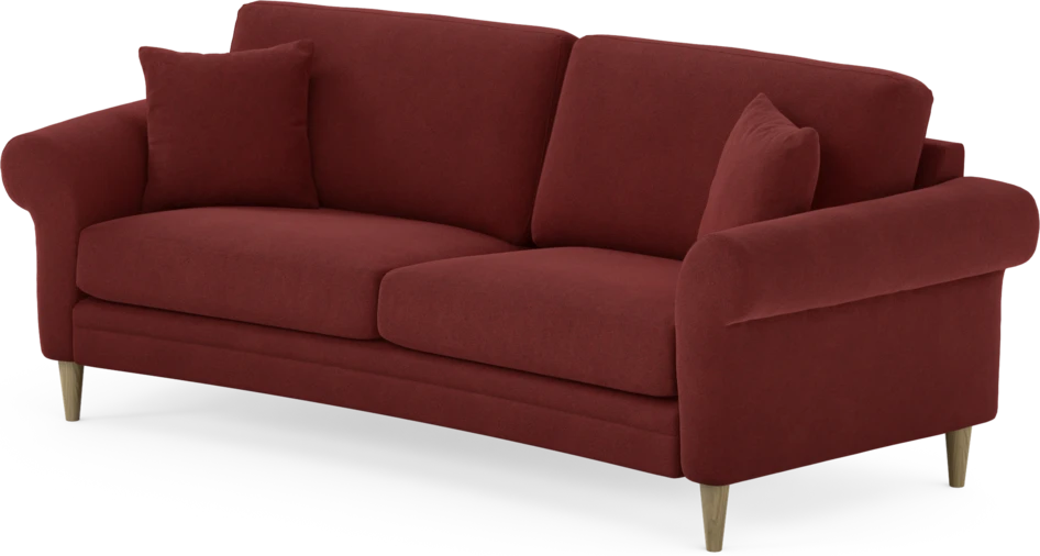 Eden - 2,5-sits soffa svängd - Röd